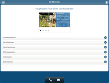 Tablet Screenshot of elbfischer-buckow.de